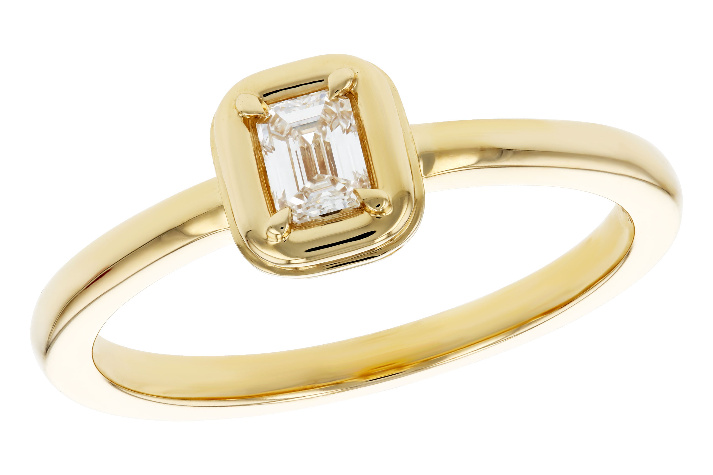 C294-48177: LDS DIA RG .24 EMERALD CUT DIA