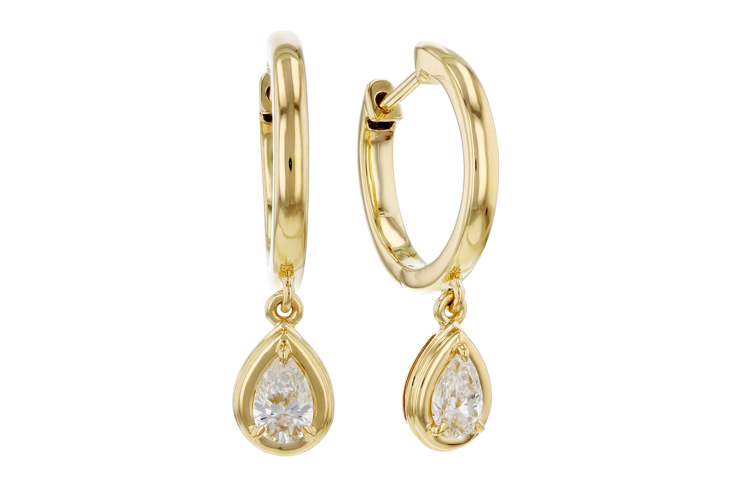 C294-49013: EARRINGS .42 TW PEAR SHAPE DIAS