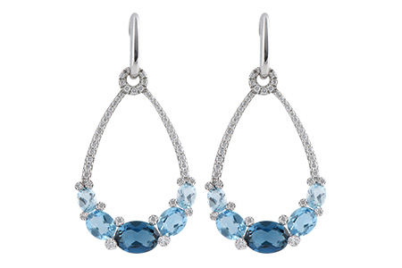 D207-21767: EARR 3.75 BLUE TOPAZ 4.17 TGW