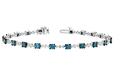 D207-24486: BRACELET 3.00 BLUE DIA 4.05 TW