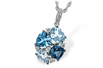 D208-10822: NECK 2.60 BLUE TOPAZ 2.70 TGW