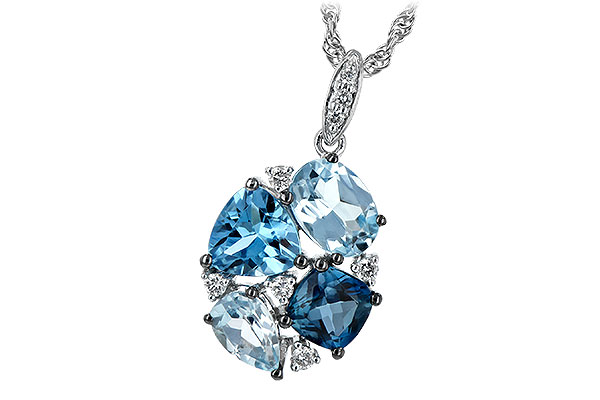 D208-10822: NECK 2.60 BLUE TOPAZ 2.70 TGW