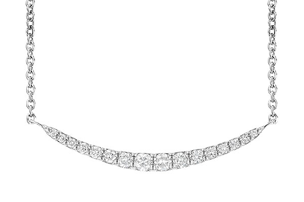 D209-05449: NECKLACE .20 TW (16 STONES)