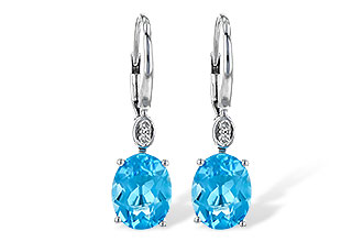 D209-09004: EARR 3.70 TW BLUE TOPAZ 3.75 TGW (9x7MM BT)