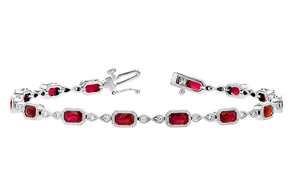 D291-76349: BRACELET 4.50 RUBY 4.82 TGW