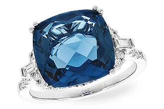 D292-68167: LDS RG 9.00 LONDON BLUE TOPAZ 9.25 TGW (12MM LBT)