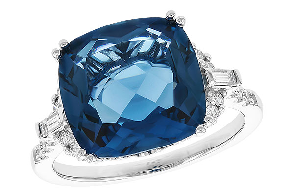 D292-68167: LDS RG 9.00 LONDON BLUE TOPAZ 9.25 TGW (12MM LBT)