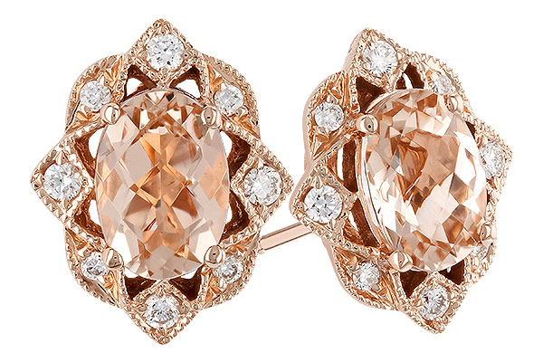 D292-70895: EARR .80 MORGANITE .89 TGW (6x4MM MORG)