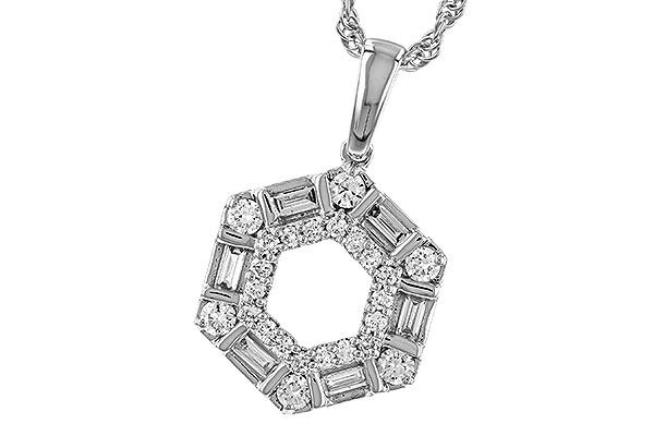 D293-56295: NECKLACE .14 TW BAG .50 TW