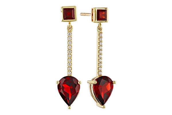 D293-57195: EARRINGS 2.70 TW GARNET 2.77 TGW