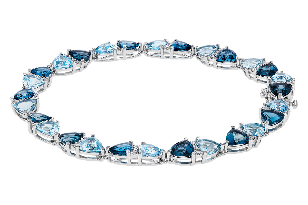 D293-57240: BRACELET 12.20 BLUE TOPAZ 12.50 TGW (7")
