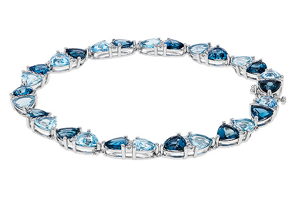 D293-57240: BRACELET 12.20 BLUE TOPAZ 12.50 TGW (7")