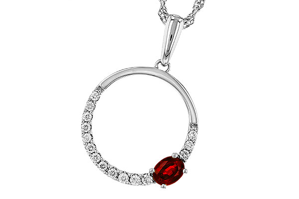 D293-58104: NECKLACE .26 RUBY .41 TGW