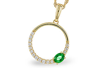 D293-58113: NECKLACE .19 EMERALD .34 TGW