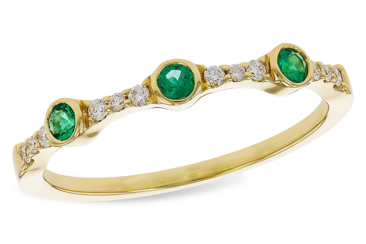 D293-58131: LDS WED RG .11 EMERALD .20 TGW