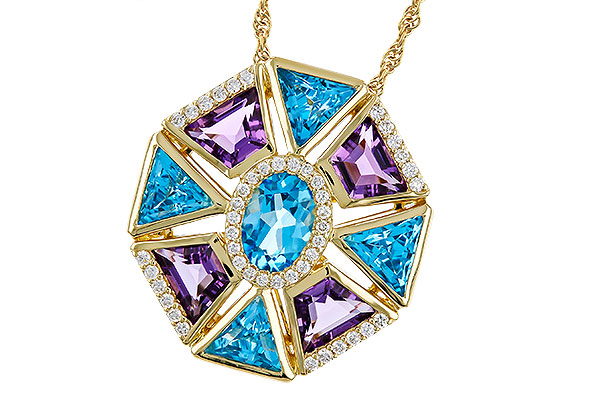 D293-59040: NECKLACE 4.47 SEMI-PREC (BT & AMY) 4.65 TGW