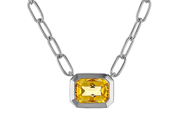 D293-60886: NECKLACE .86 CITRINE (18")