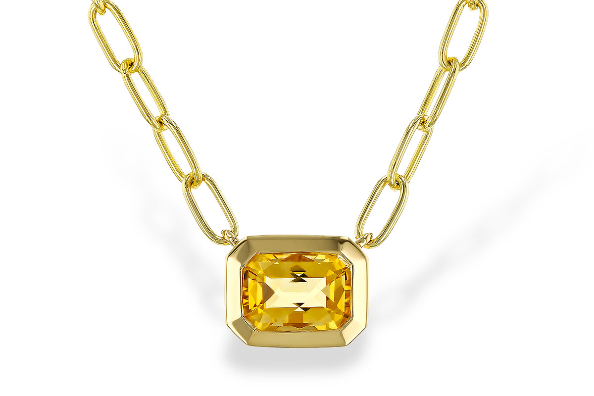 D293-60886: NECKLACE .86 CITRINE (18")