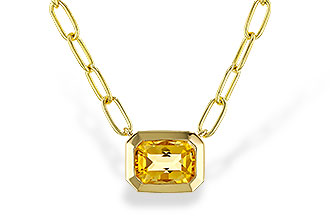 D293-60886: NECKLACE .86 CITRINE (18")
