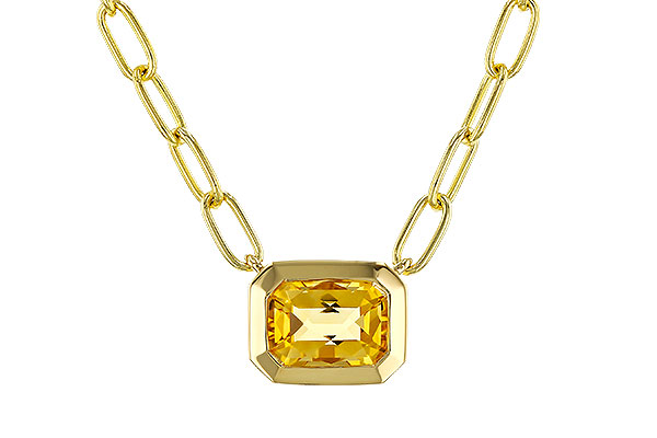D293-60886: NECKLACE .86 CITRINE (18")