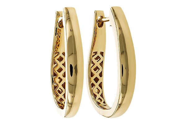 D293-60895: GOLD EARRINGS (22MM)