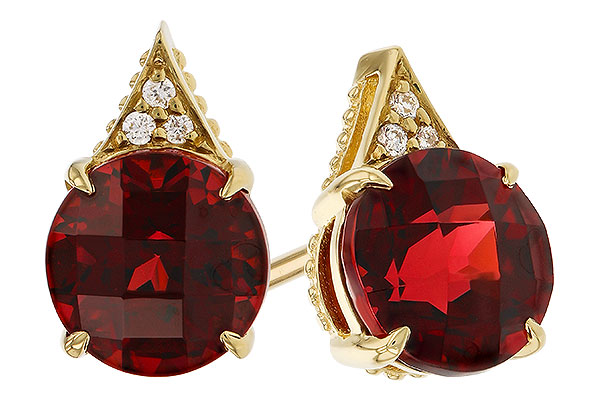 D293-61749: EARR 2.08 TW GARNET 2.10 TGW (6MM RD)