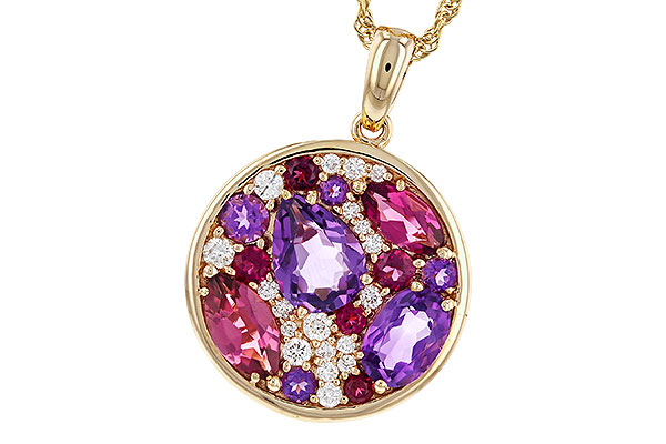 D293-61813: NECK 1.83 TW SEMI-PRECIOUS (P.TOUR, AMY) 2.00 TGW