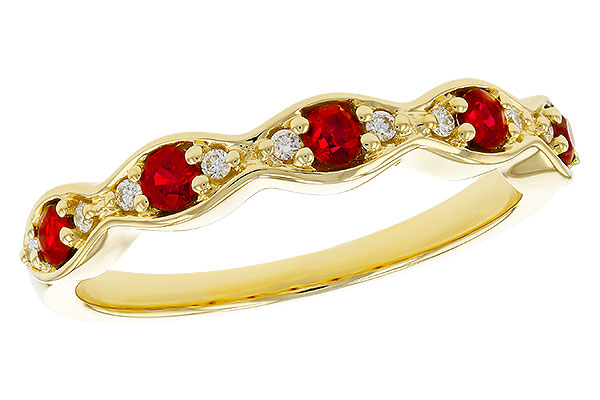 D293-63567: LDS WED RG .28 RUBY .34 TGW