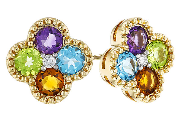 D293-63586: EARRINGS 1.88 SEMI-PREC (AMY,BT,CIT,PER) 1.93 TGW