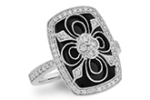 E019-05413: LDS ONYX & DIA RG .44 TW