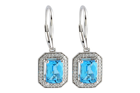 E206-30822: EARR 2.20 BLUE TOPAZ 2.36 TGW