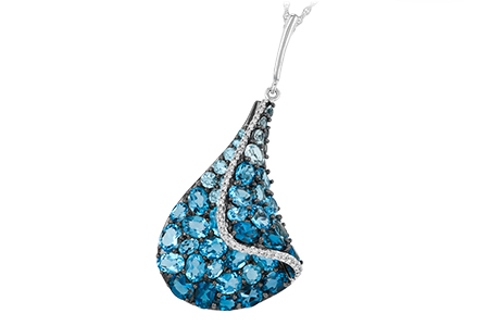 E206-32676: NECK 4.81 BLUE TOPAZ 4.94 TGW