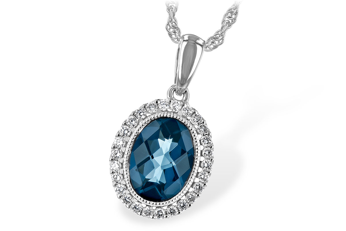 E208-10831: NECK 1.28 LONDON BLUE TOPAZ 1.41 TGW