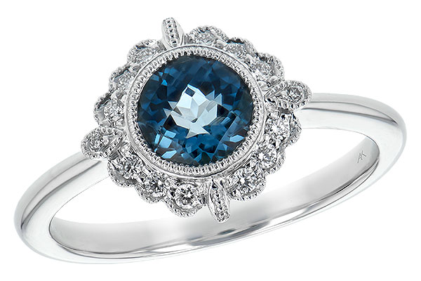E208-10849: LDS RG .93 BLUE TOPAZ 1.05 TGW