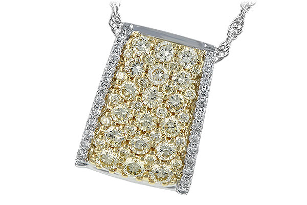 E208-11767: NECK .95 YELLOW DIAS 1.09 TW
