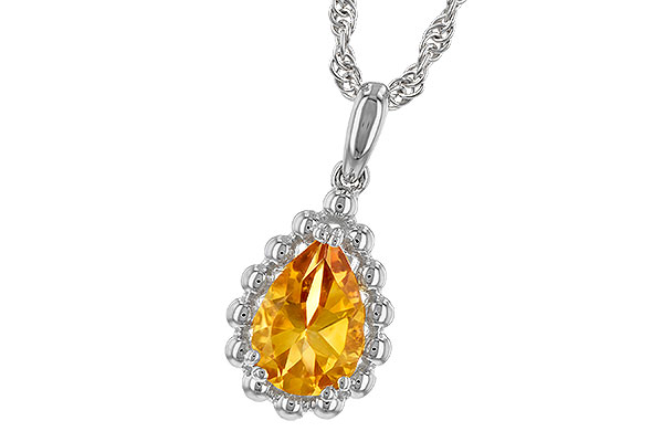 E208-13613: NECKLACE 1.06 CT CITRINE
