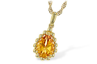 E208-13613: NECKLACE 1.06 CT CITRINE