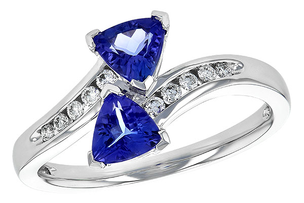 E209-00904: LDS RG .77 TW TANZANITE .90 TGW