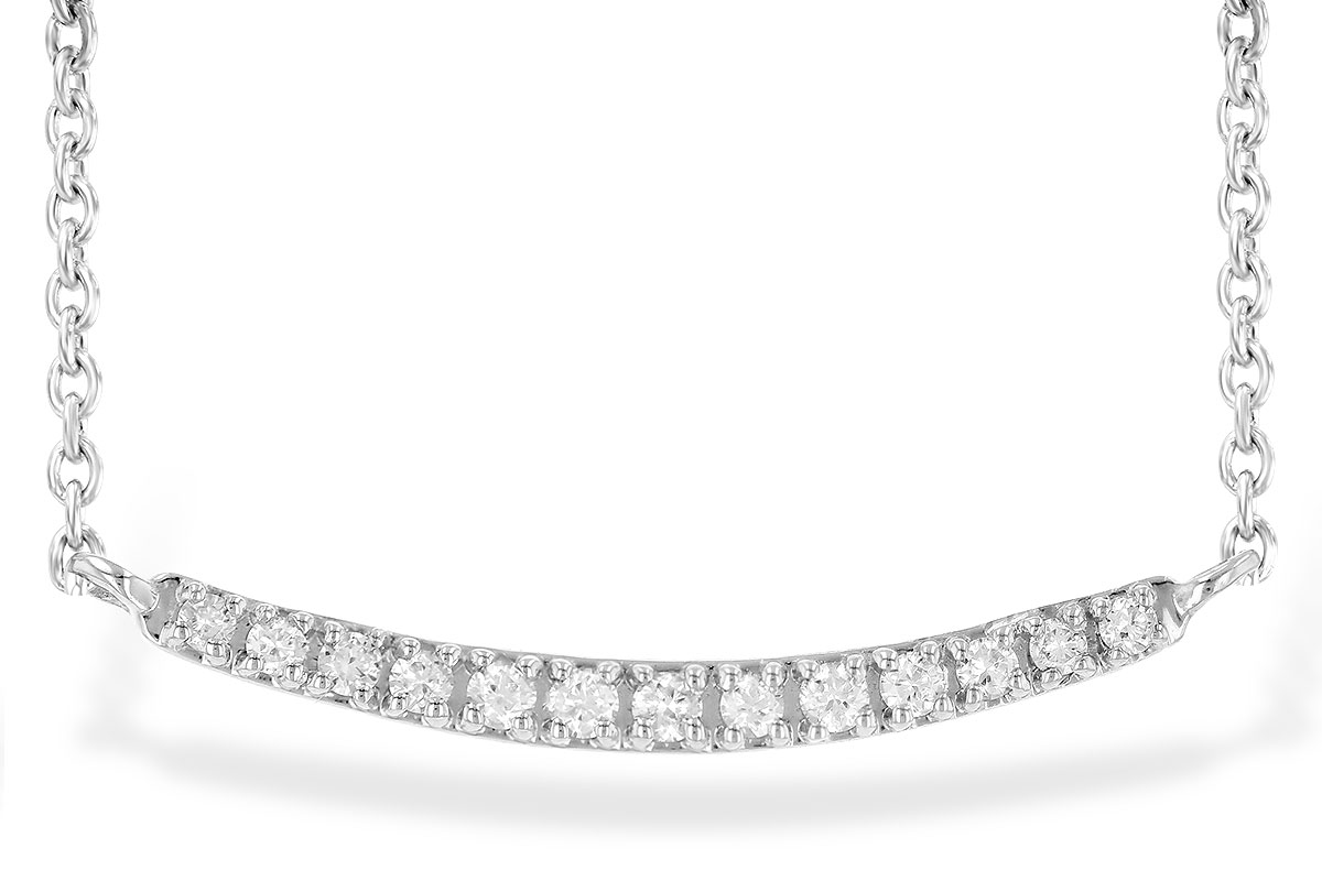 E209-06313: NECKLACE .10 TW (13 STONES)