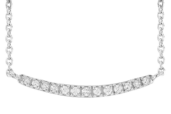 E209-06313: NECKLACE .10 TW (13 STONES)