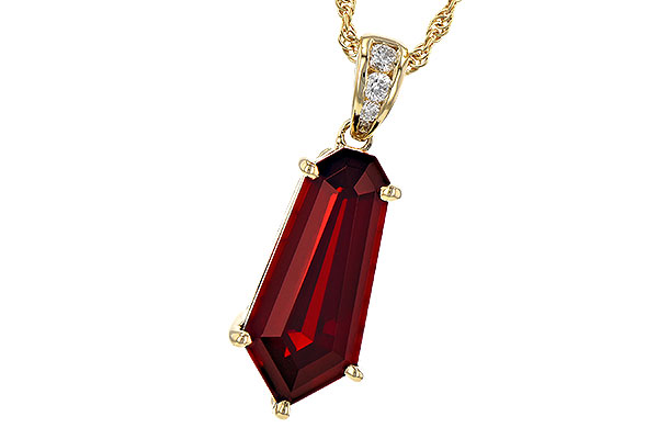 E209-08095: NECK 3.44 GARNET 3.50 TGW