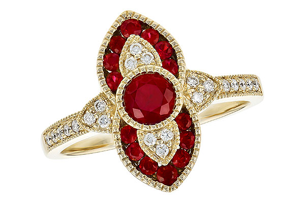 E291-76349: LDS RG .63 TW RUBY .75 TGW