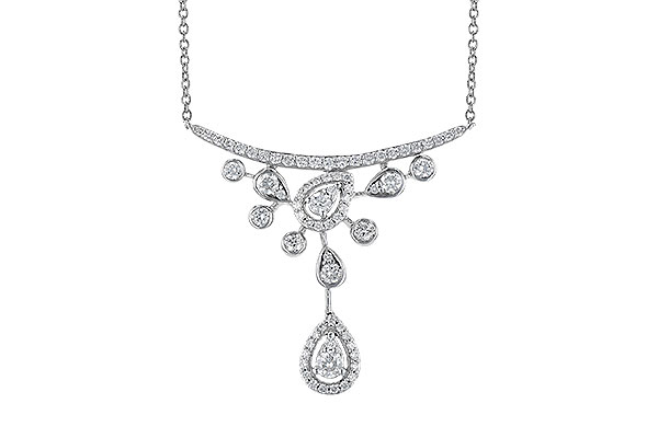 E291-77195: NECKLACE .65 TW