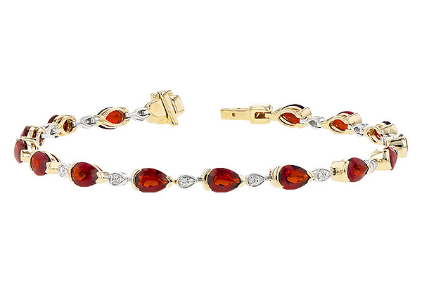 E291-77204: BRACELET 6.44 GARNET 6.60 TGW
