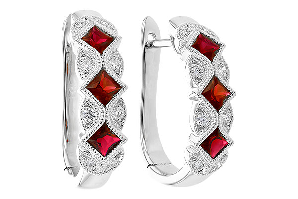E291-79058: EARR .75 RUBY .87 TGW