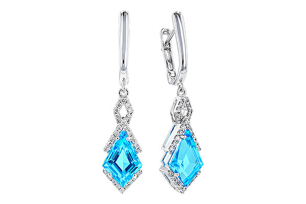 E292-66313: EARR 2.72 TW BLUE TOPAZ 2.90 TGW