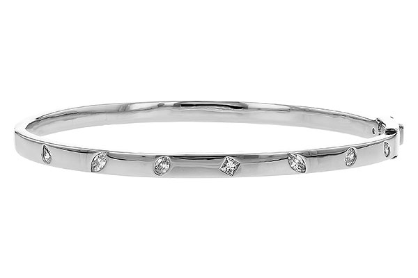 E292-70858: BANGLE .35 TW FANCY CUT DIAMONDS