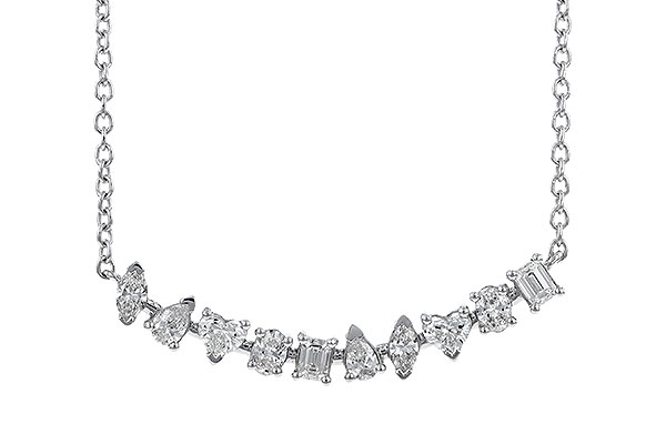 E292-70867: NECKLACE .70 TW FANCY CUT DIAS (18")