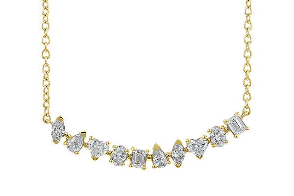 E292-70867: NECKLACE .70 TW FANCY CUT DIAS (18")