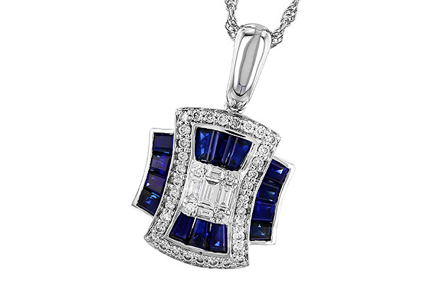 E292-71740: NECK .85 TW SAPPHIRE 1.10 TGW